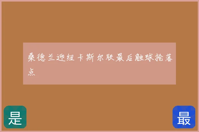 桑德兰迎纽卡斯尔联最后触球抢落点